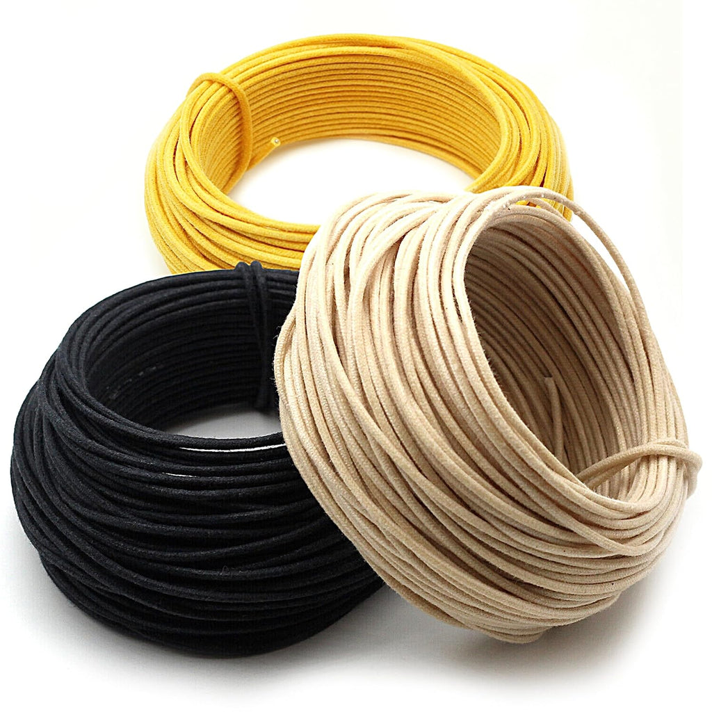The Art of Tone Gavitt 22 AWG Cloth Guitar Wire - Vintage-Style Push Back, Black/White/Yellow