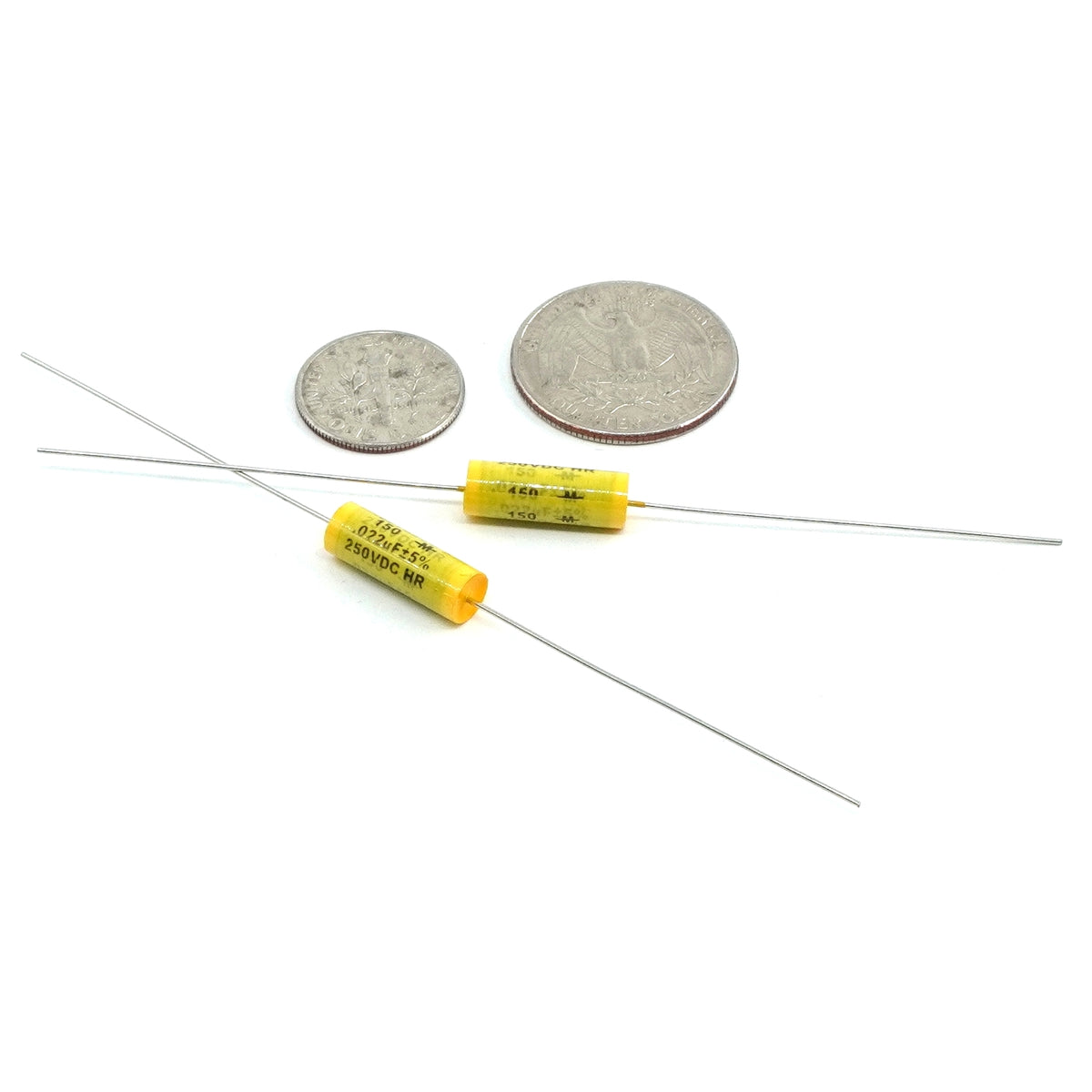 Mallory "Mustard" Type 150 Guitar Capacitor - Axial Leads - .022uf/250v