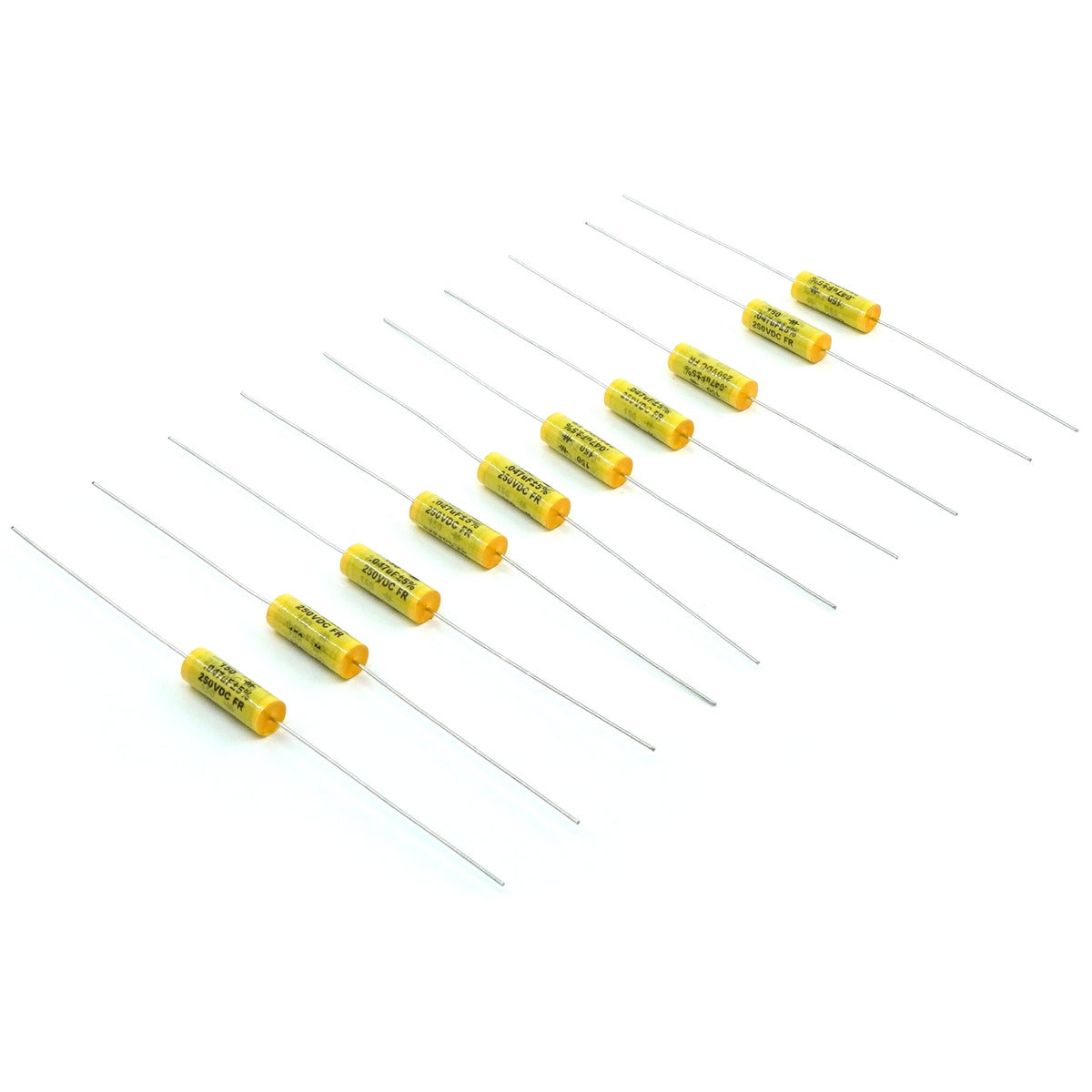 Mallory "Mustard" Type 150 Guitar Capacitor - Axial Leads, .047uf/250v