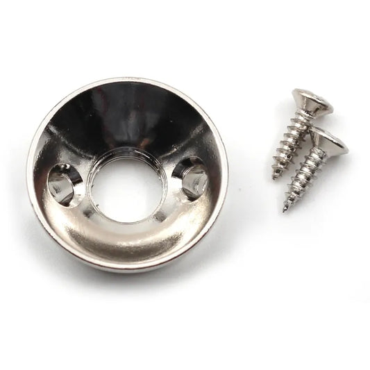 Electrosocket Jack Plate for Telecaster® - Polished Nickel Finish