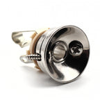 Electrosocket Jack Plate for Telecaster® with Switchcraft #11 Mono Guitar Jack - Polished Nickel Finish