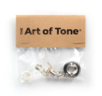 Electrosocket Jack Plate for Telecaster® with Switchcraft #11 Mono Guitar Jack - Polished Nickel Finish