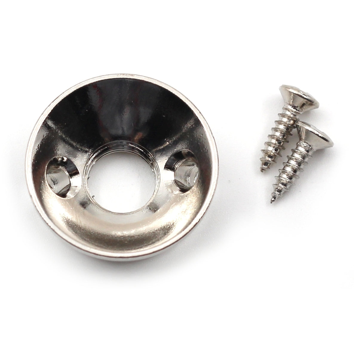 Electrosocket Jack Plate for Telecasters® - Polished Nickel Finish