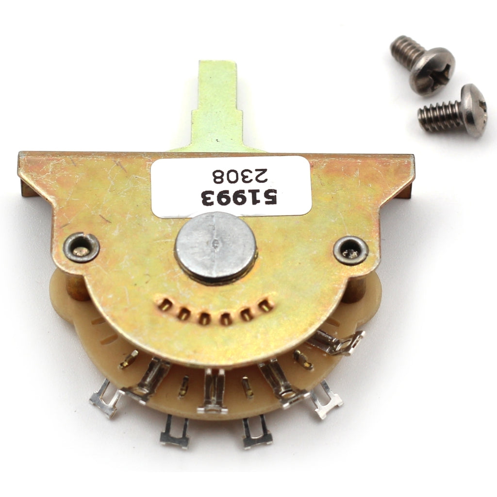 Oak Grigsby 5-Way Switch for Stratocaster® and Telecaster® Pickup Selector Switches - w/ Mounting Screws