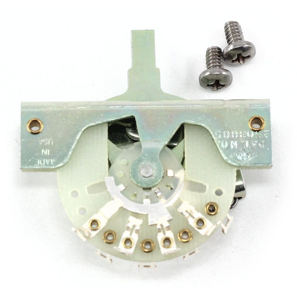 CRL 3-Way Blade Switch for Stratocaster®/Telecaster® Pickup Selector Switch - w/ Mounting Screws