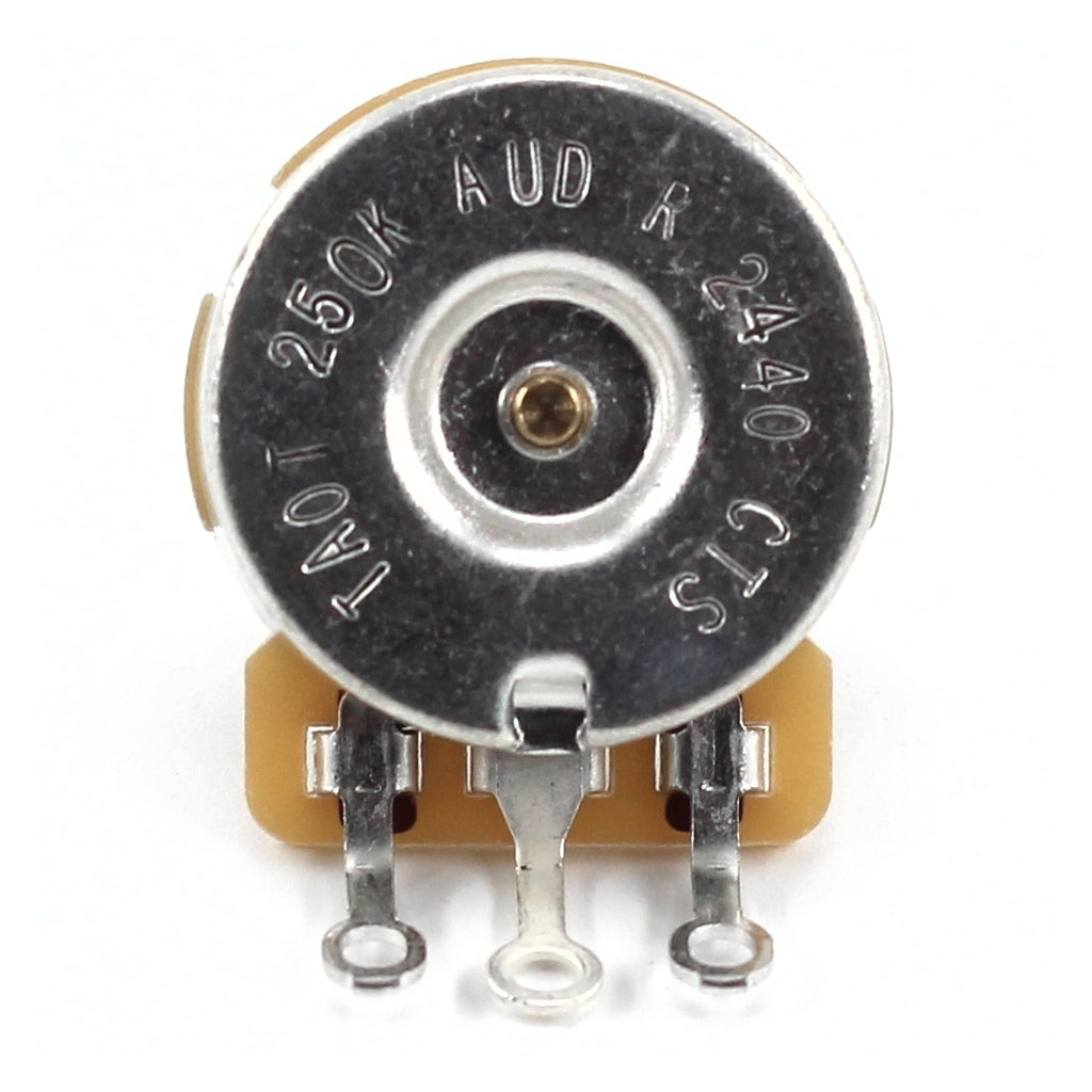 The Art of Tone Fender® Jazz Bass® Wiring Kit - Custom CTS 250k Solid Shaft Potentiometers and .047uF Orange Drop Guitar Capacitor