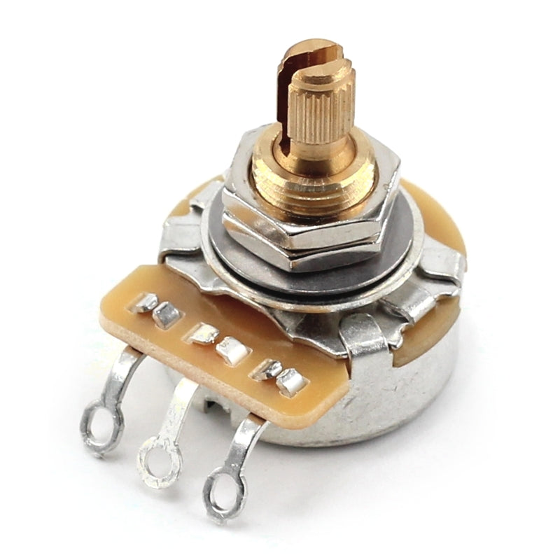 The Art of Tone 525k CTS Guitar Potentiometer - Custom Short Split Shaft, Audio Taper, 10% Tolerance
