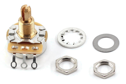 CTS TAOT Custom 525K Potentiometer - SHORT SPLIT Knurled Shaft - Audio Taper - 5% Tolerance - 500K-550K