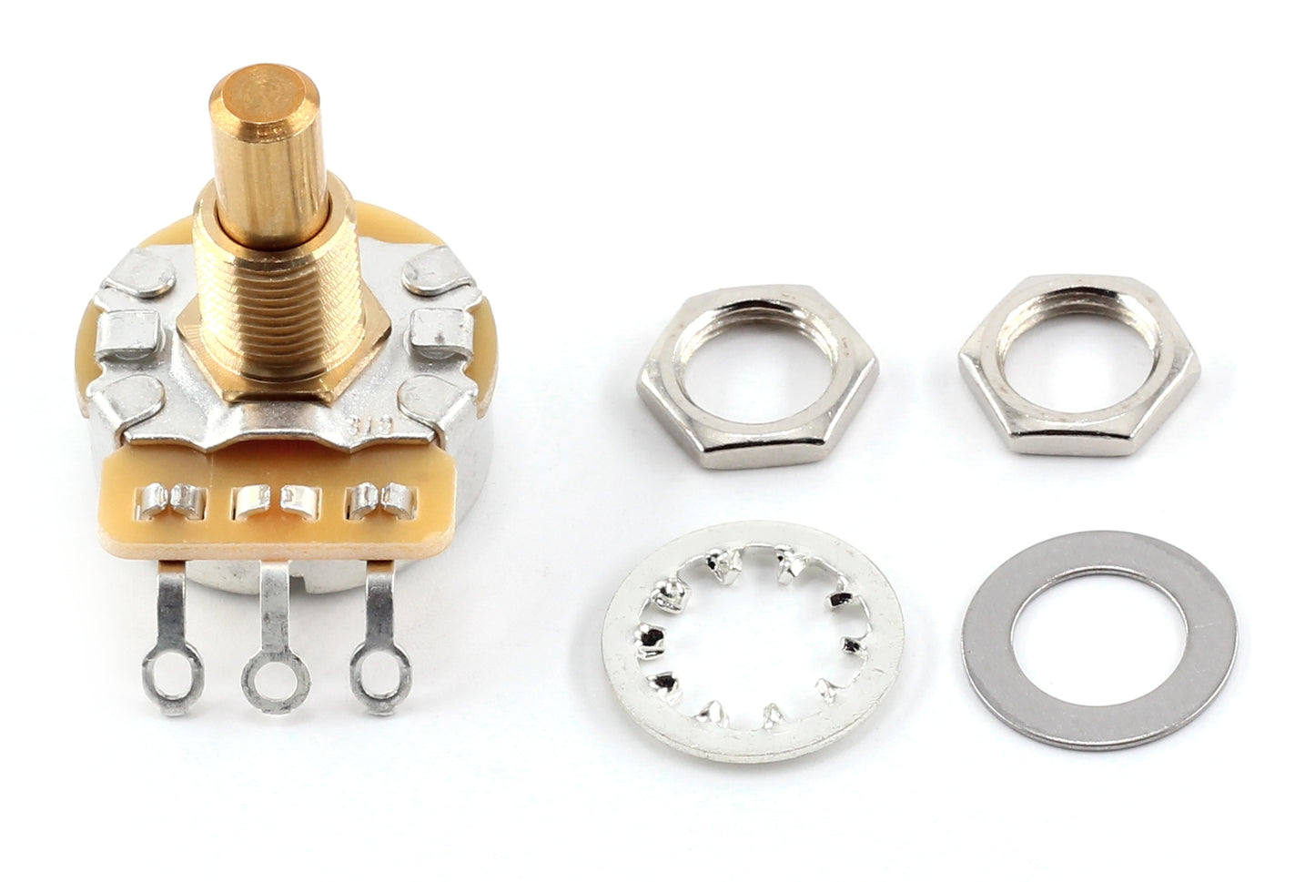 CTS 500K Pot Solid Shaft - Short Shaft Audio Taper