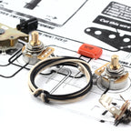 The Art of Tone 4-way Telecaster® Wiring Kit - Custom CTS 250k Potentiometers and Oak Grigsby 4 Way Switch