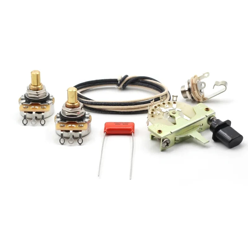 The Art of Tone Telecaster® Wiring Kit - Custom CTS 500k Potentiometers, .022uF Orange Drop Guitar Capacitors, and CRL 3 Way Switch