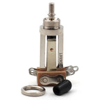 Switchcraft 3-Way Toggle Switch for Gibson® Les Paul® - Long Straight w/ or w/o Genuine Switchcraft Tip