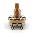 CTS 500k Potentiometer for Guitar - Short Split Shaft, Audio Taper, 20% Tolerance