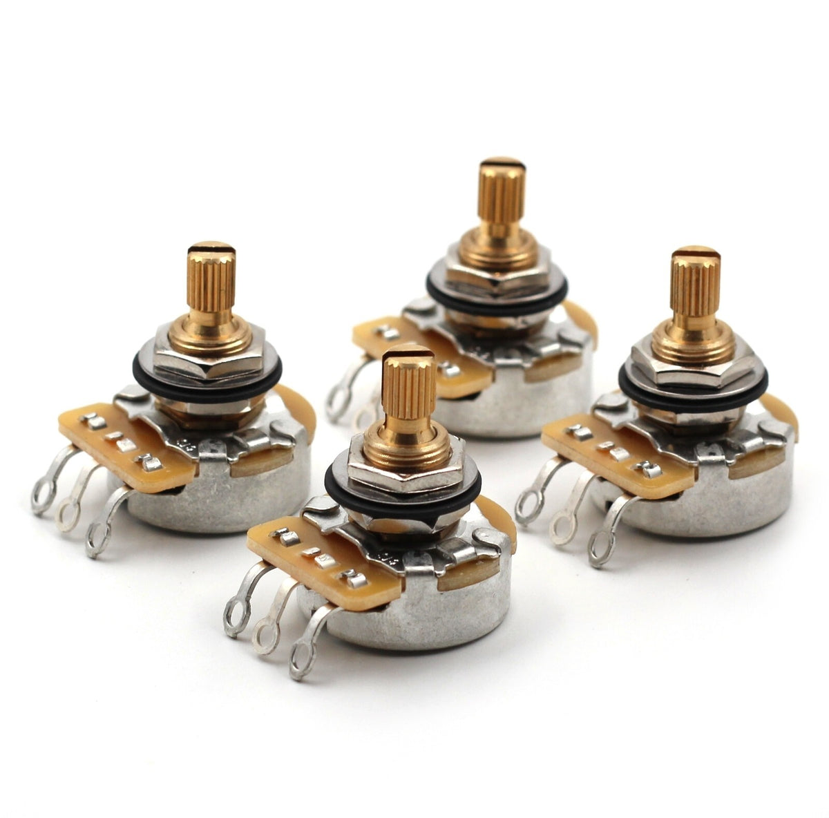 CTS 500k Potentiometer for Guitar - Short Split Shaft, Audio Taper, 20% Tolerance