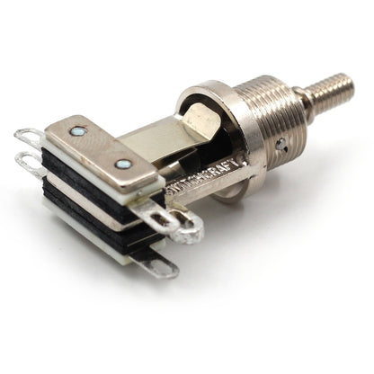Switchcraft  Short Straight 3-way Toggle Switch w/ Genuine Switchcraft Tip