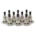 Switchcraft 3-Way Toggle Switches - Short Straight with Black Switchcraft Tips (10x)